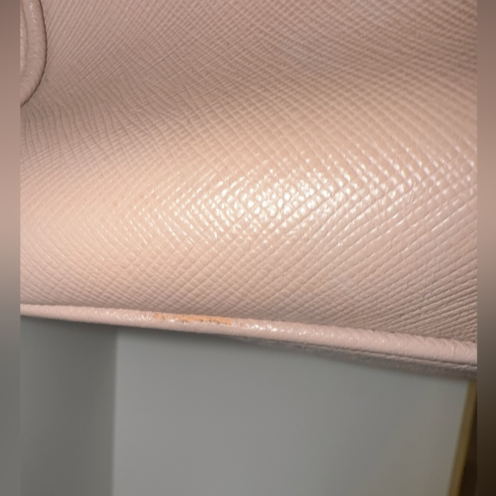 Prada Blush Pink Saffiano Satchel with Gold Hardware - Picture 7 of 15